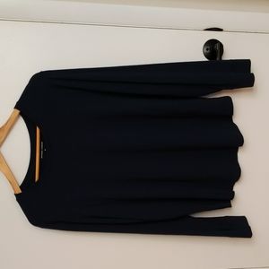 Universal Standard Navy Long Sleeve T-Shirt Size M